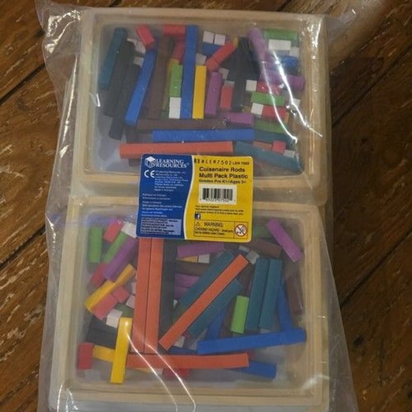 LEARNING RESOURCES - Cuisenaire Rods Multi-Pack - 6 set - in sealed package