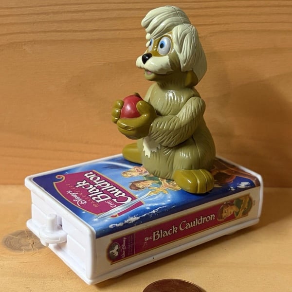 Vintage 1998 Disney The Black Cauldron Gurgi VHS Train Car McDonalds Toy Loose