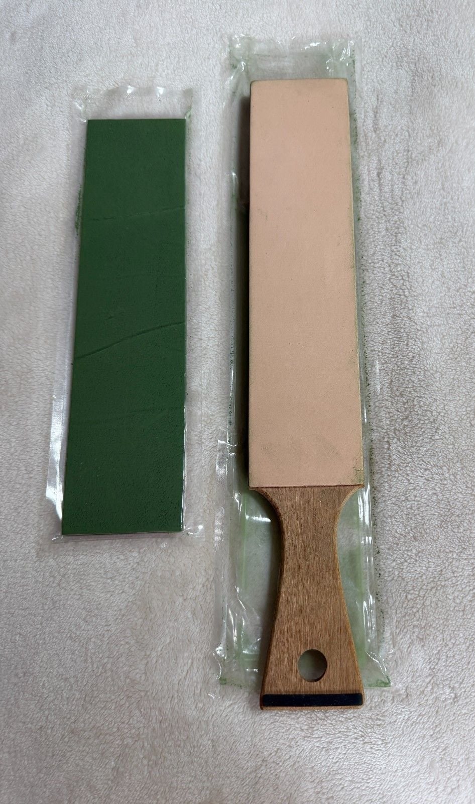 Cheefarcut Double Sided Leather Knife Sharpening Strop Paddle + Stropping Pad 3
