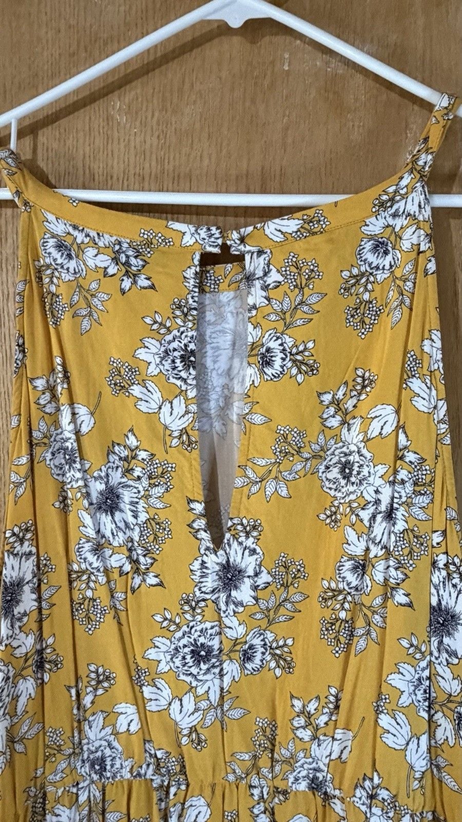 Torrid Yellow Floral Sleeveless A-Line Midi Dress Plus Size 3XL 4