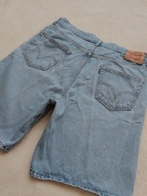 VTG 2002 Levis 550 Relaxed Denim Shorts Light Wash Men’s W36 Made Colombia 748 15