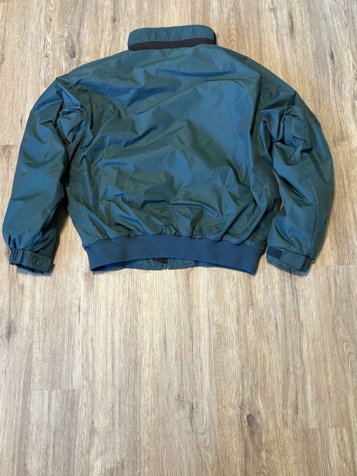 RARE VTG 2004 COLUMBIA FALMOUTH PARKA GREEN BLACK FLEECE JACKET MEN L Japan LL 8