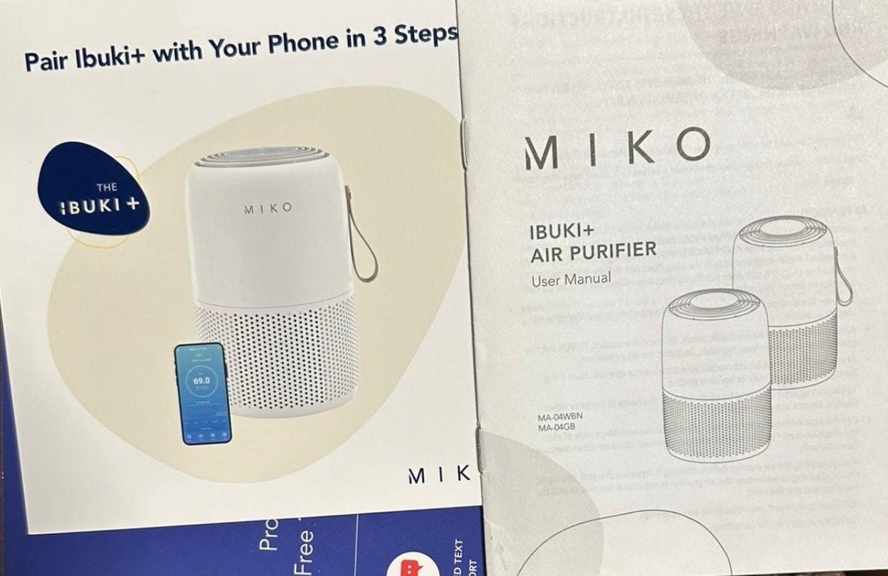 MIKO Smart Air Purifier HEPA Filter WiFi Large Room 1200 Sq Ft Smoke Pet Odor 4