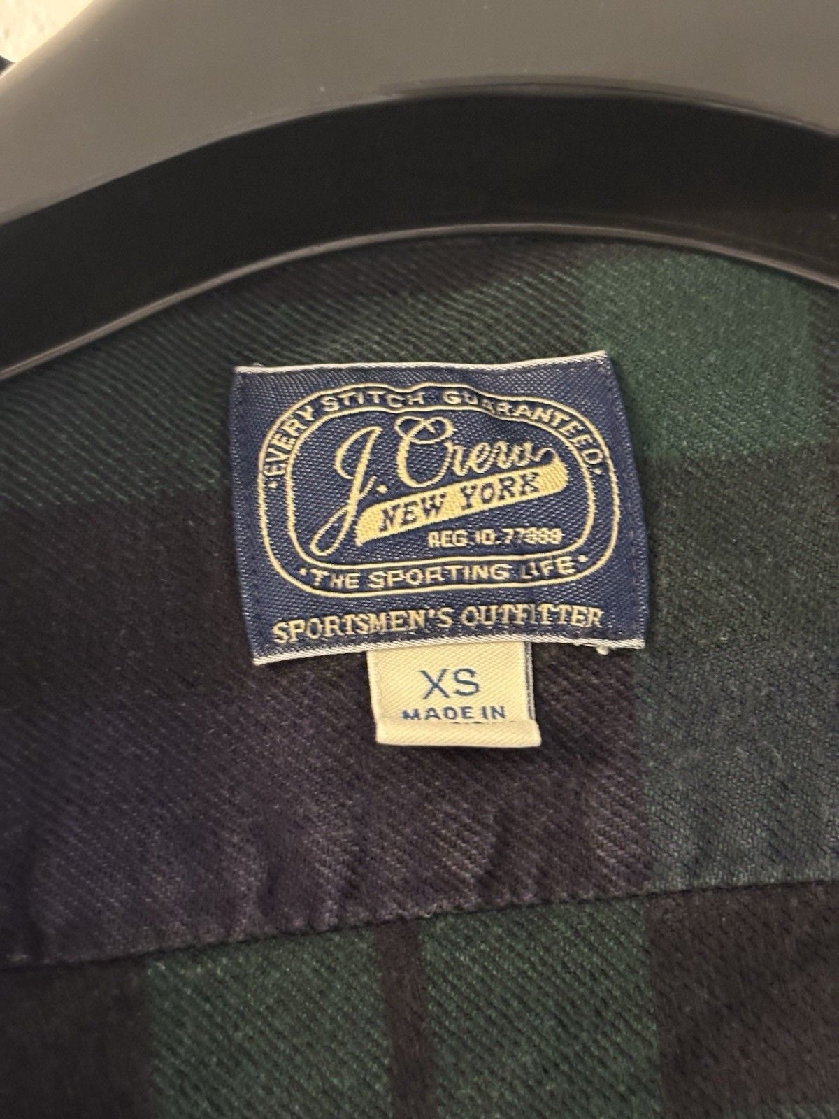 J.Crew Men’s XS Green/Blue Plaid Long Sleeve Button-Up Shirt 3