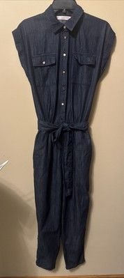 MOTIVI Light Weight denim Jumpsuit - Size 4 2