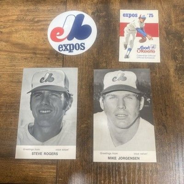 Rare 75 Montreal Expos MLB Original Team fan response envelope letterhead items