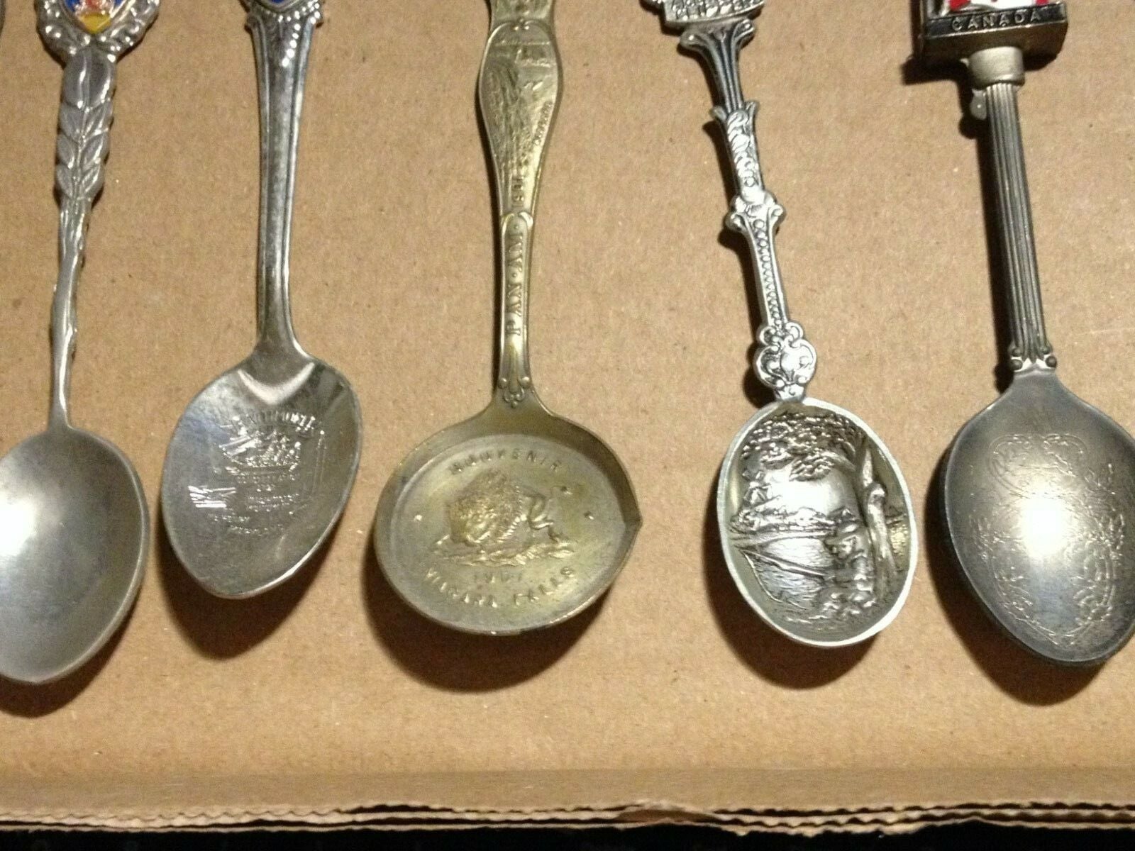 10 Assorted Souvenir Spoon Collection including Silver Plated "FREE SHIPPING" 6