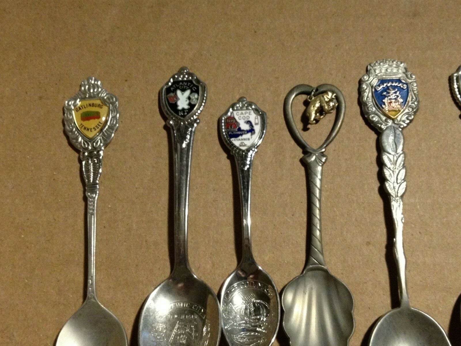 10 Assorted Souvenir Spoon Collection including Silver Plated "FREE SHIPPING" 4