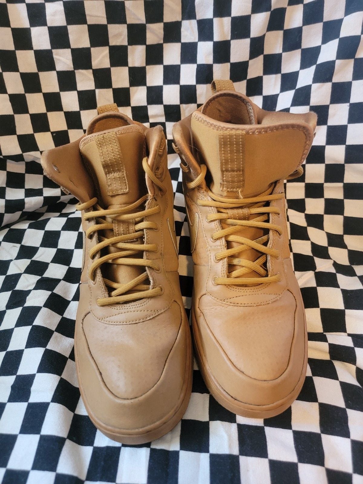 Nike SF Air Force 1 Mid Wheat Men’s 12 Tan High Top 3