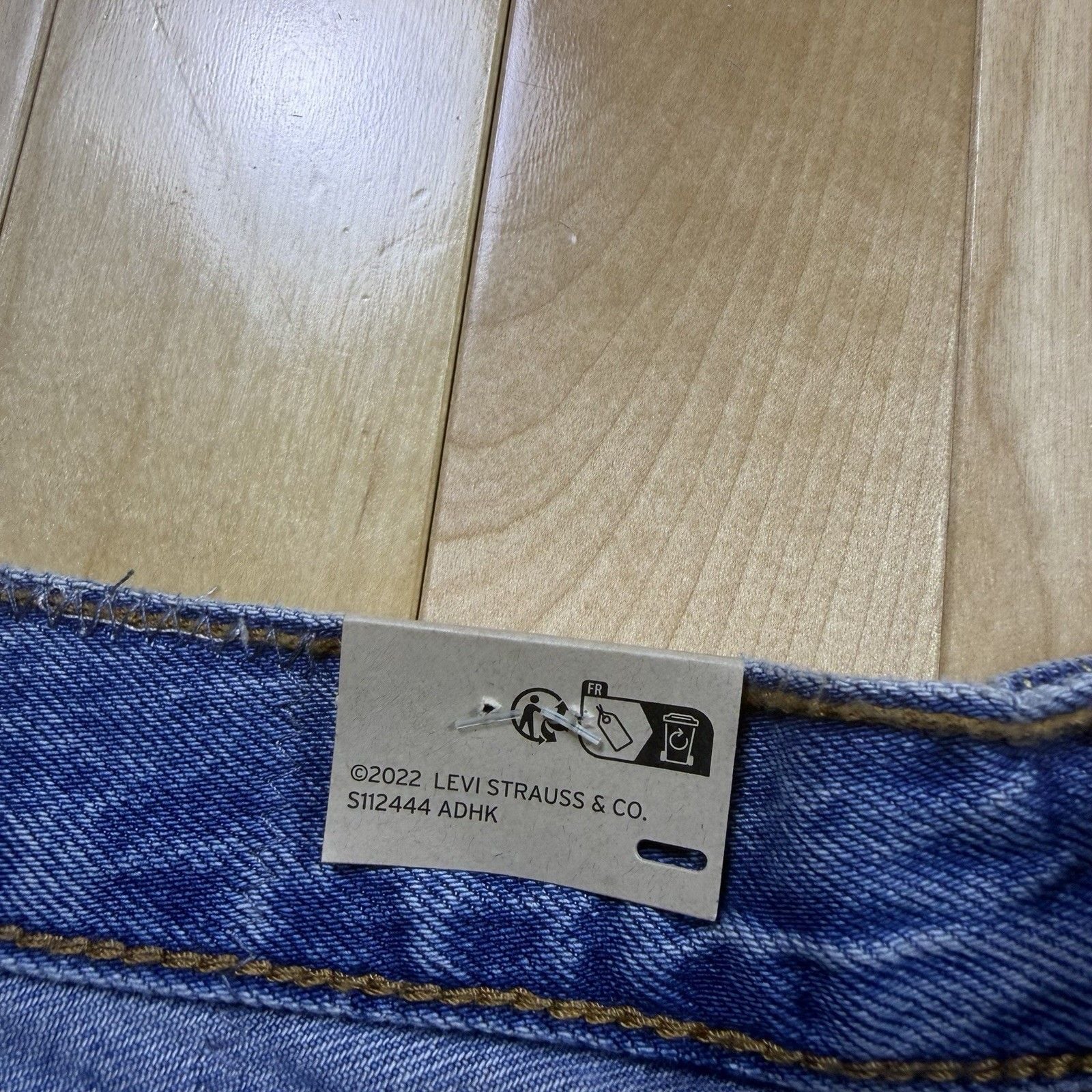 Levi's 501 High Rise Cutoff Denim Shorts W27 Distressed Raw Hem NWT Y2K 11