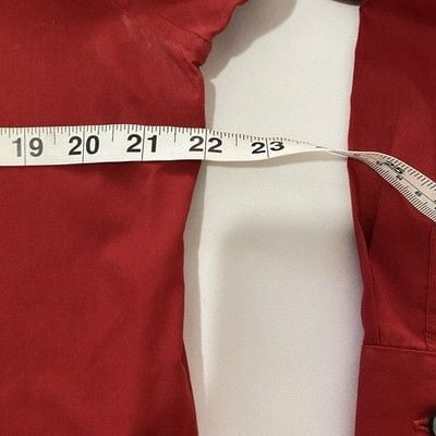 JF J. Ferrar Men’s Red Slim Long Sleeve Shirt L 16-161/2 32-33 5