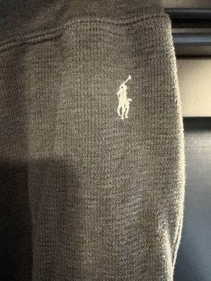Polo Ralph Lauren Men's Gray Waffle Knit Drawstring Logo Pajama Pants XL 3