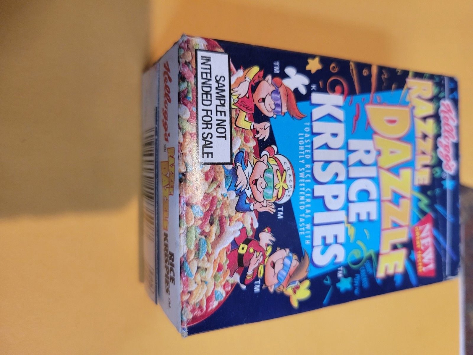 Kellogg's Razzle Dazzle Rice Crispies Cereal Box 1998 Original Seal NOT OPEN! 4