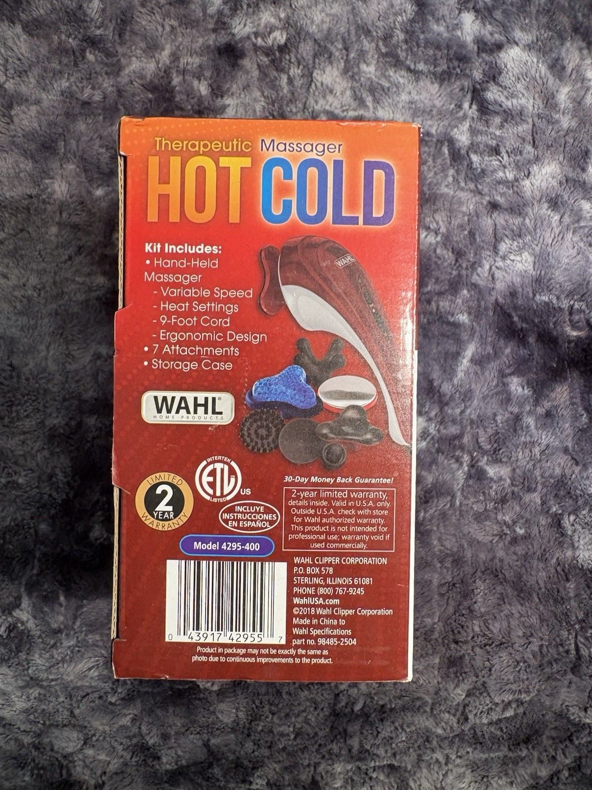 Wahl Therapeutic Massager Hot Cold with variable speed (includes attachments) 4