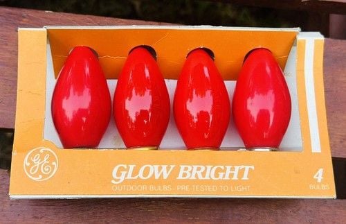 NIB NOS Vintage General Electric Glow Bright C7 Set Of 3 Boxes Christmas Lights 8