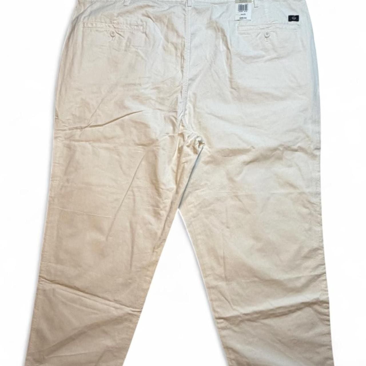 Dockers Original Whiteish/Cream chino relaxed tapered fit pants size W44 L32 brand new with tags 5
