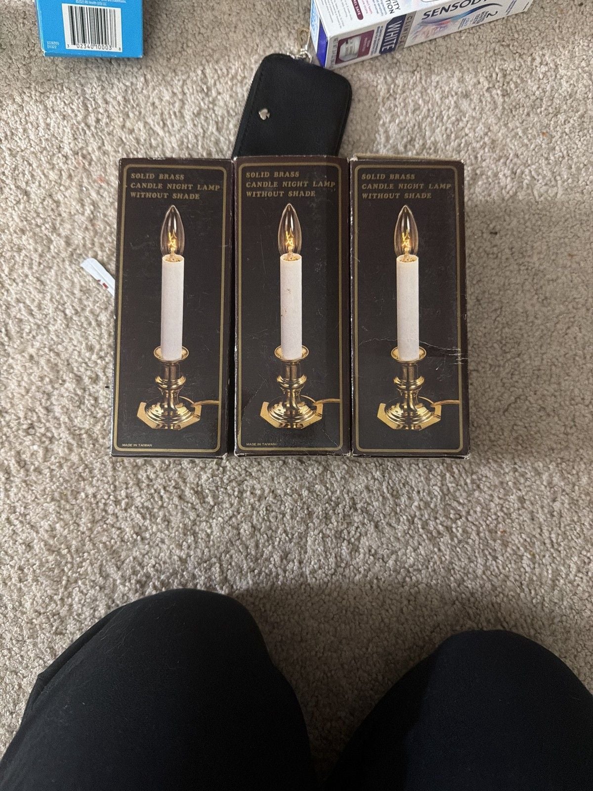 Solid Brass Candle Night Lamp Boxes 1