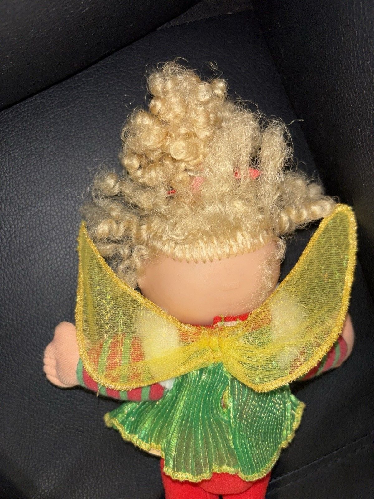 Vintage 1995 Cabbage Patch Kids Christmas Fairy In Green & Red Outfit 6