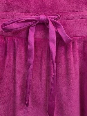 Victoria's Secret Women's Pink Velour Jogger Pants Drawstring Pockets Logo XS 11