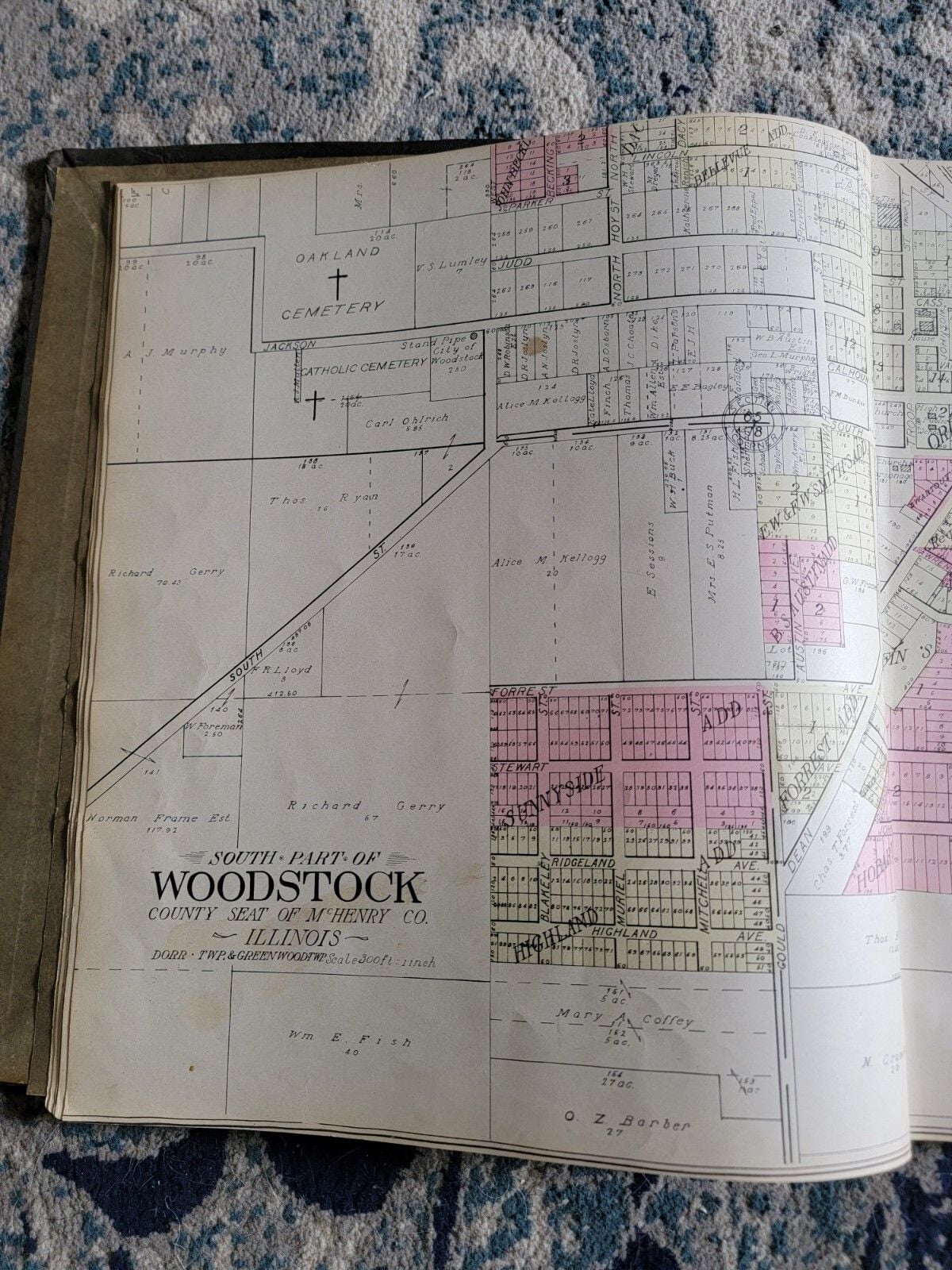 Antique Standard Atlas Plats Of Mchenry County Illinois 1905 Geo. A. Ogle Co. 3