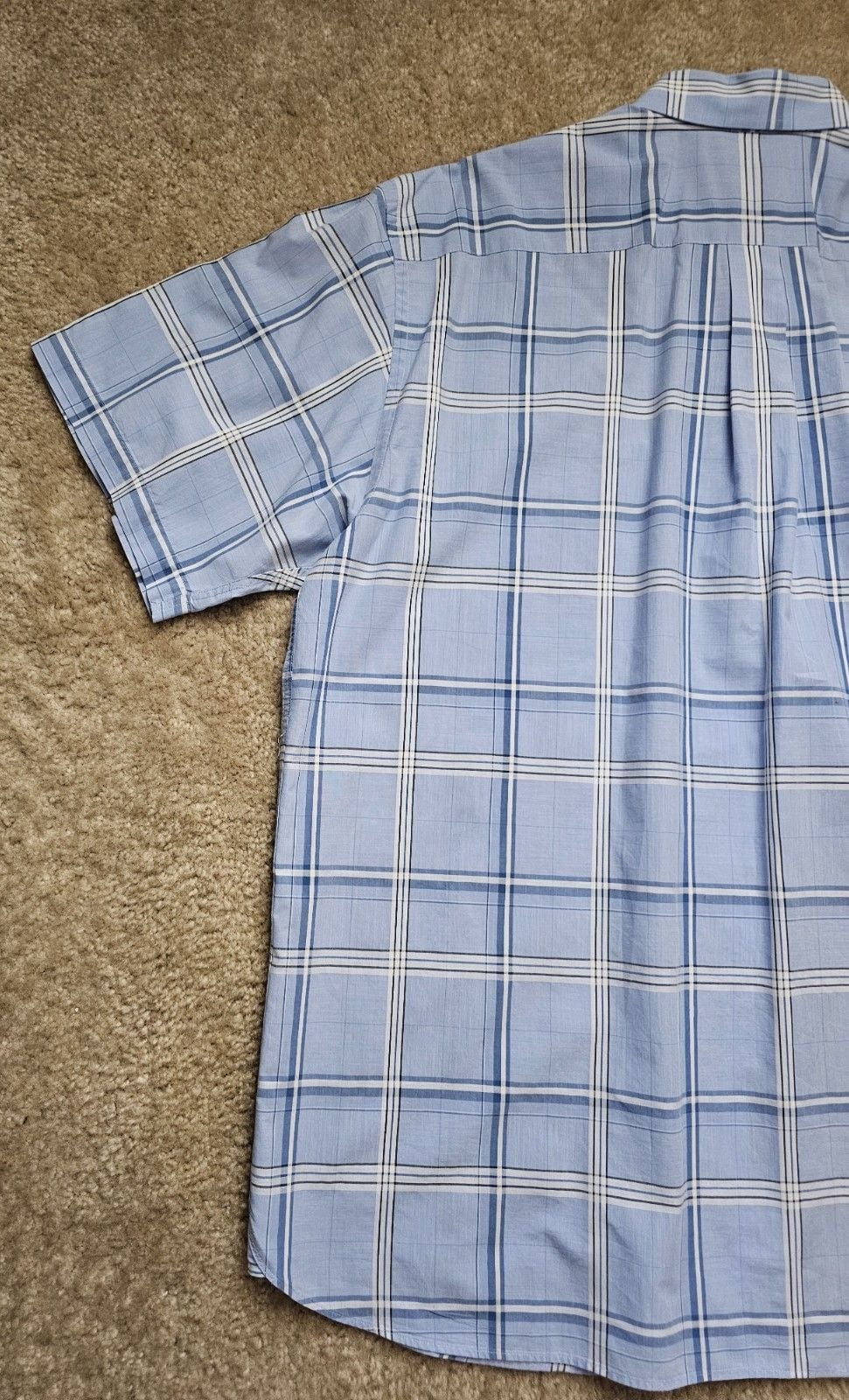 Daniel Cremieux Signature Collection Men XL Blue Plaid Short Sleeve Button Down 8