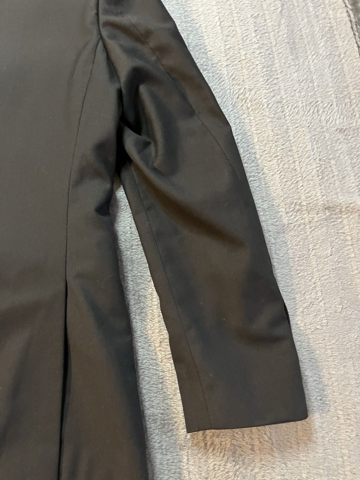Vinci Tuxedo Jacket Black Satin Lapel One Button Blazer Sz 36S Prom Formal Italy 17