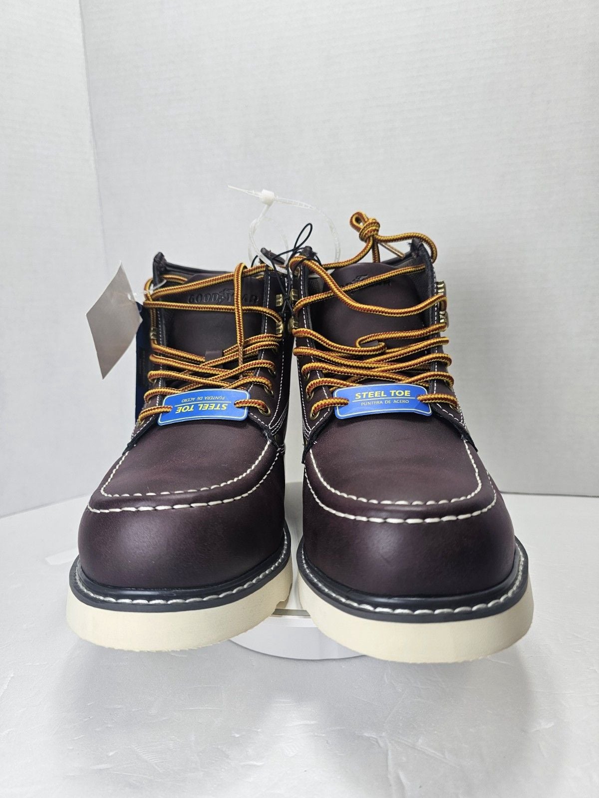 Goodyear Chesapeake-ST Steel Toe Work Boots Wine Men's 7.5M GY214410 New 6