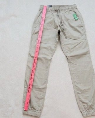 GAP Men's Gapflex Jogger Pants Size XS Khaki Tan Beige Drawstring Elastic Waist 10