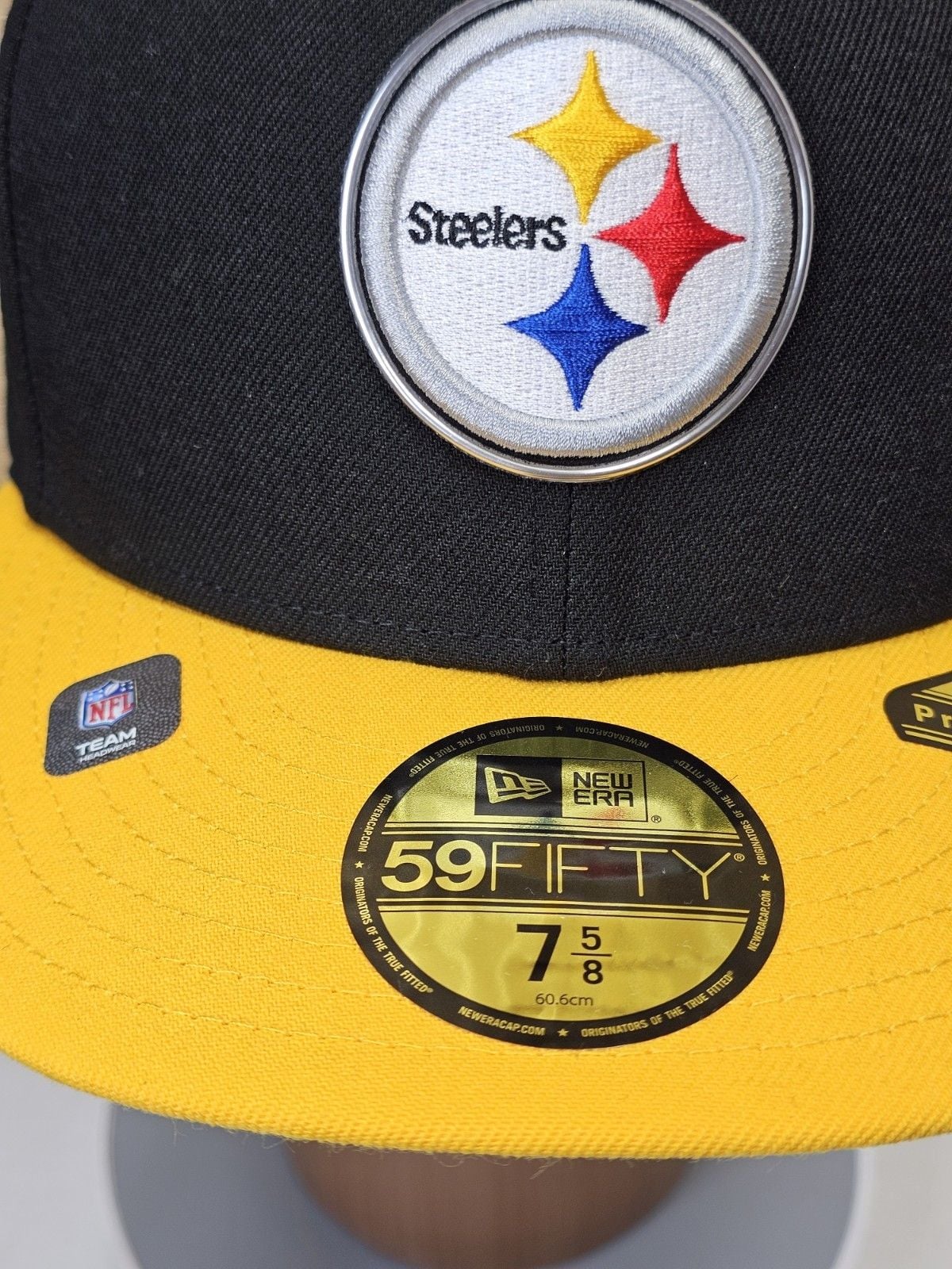 New Era Pittsburgh Steelers 2026 NFL Draft 59FIFTY Hat Black Gold 7 5/8 7