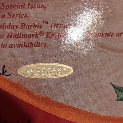 Barbie Happy Holidays Doll 1997 Brunette, Special 10th Anniversary Edition 6