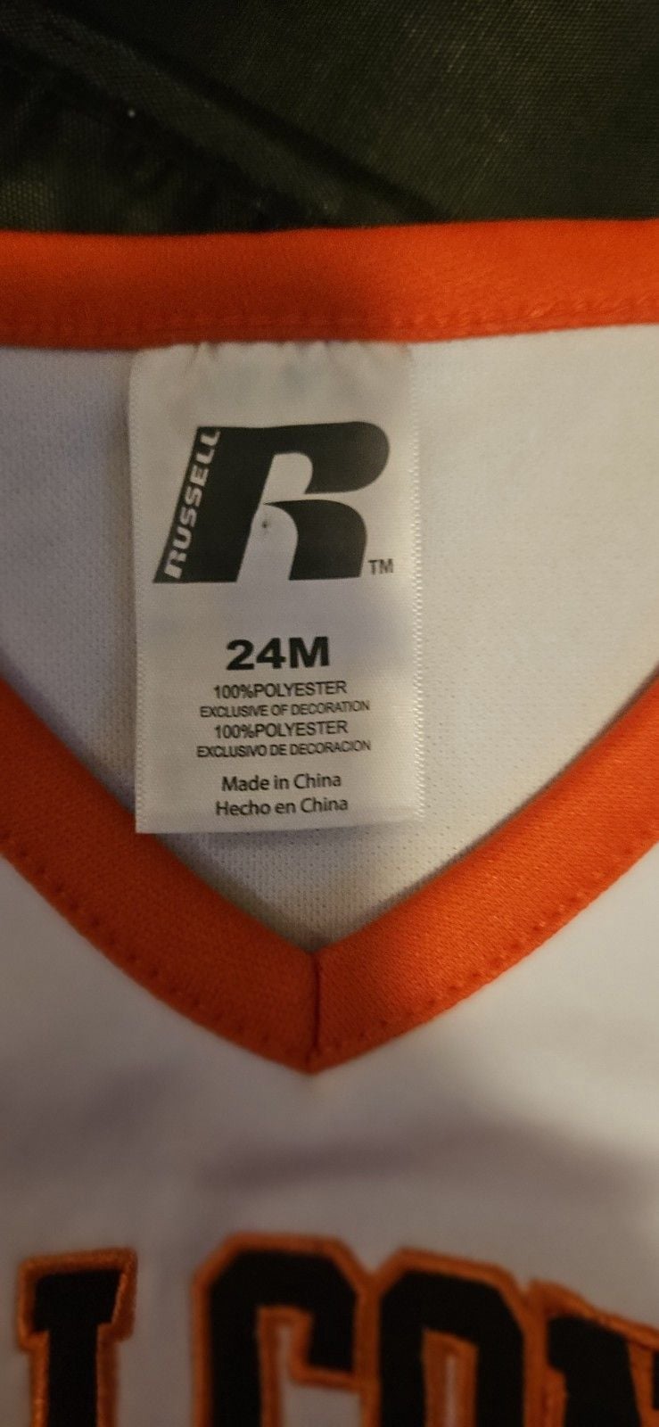 Russell Toddler Girls Bowling Green 24M Orange White Black Falcons Cheer Dress 4