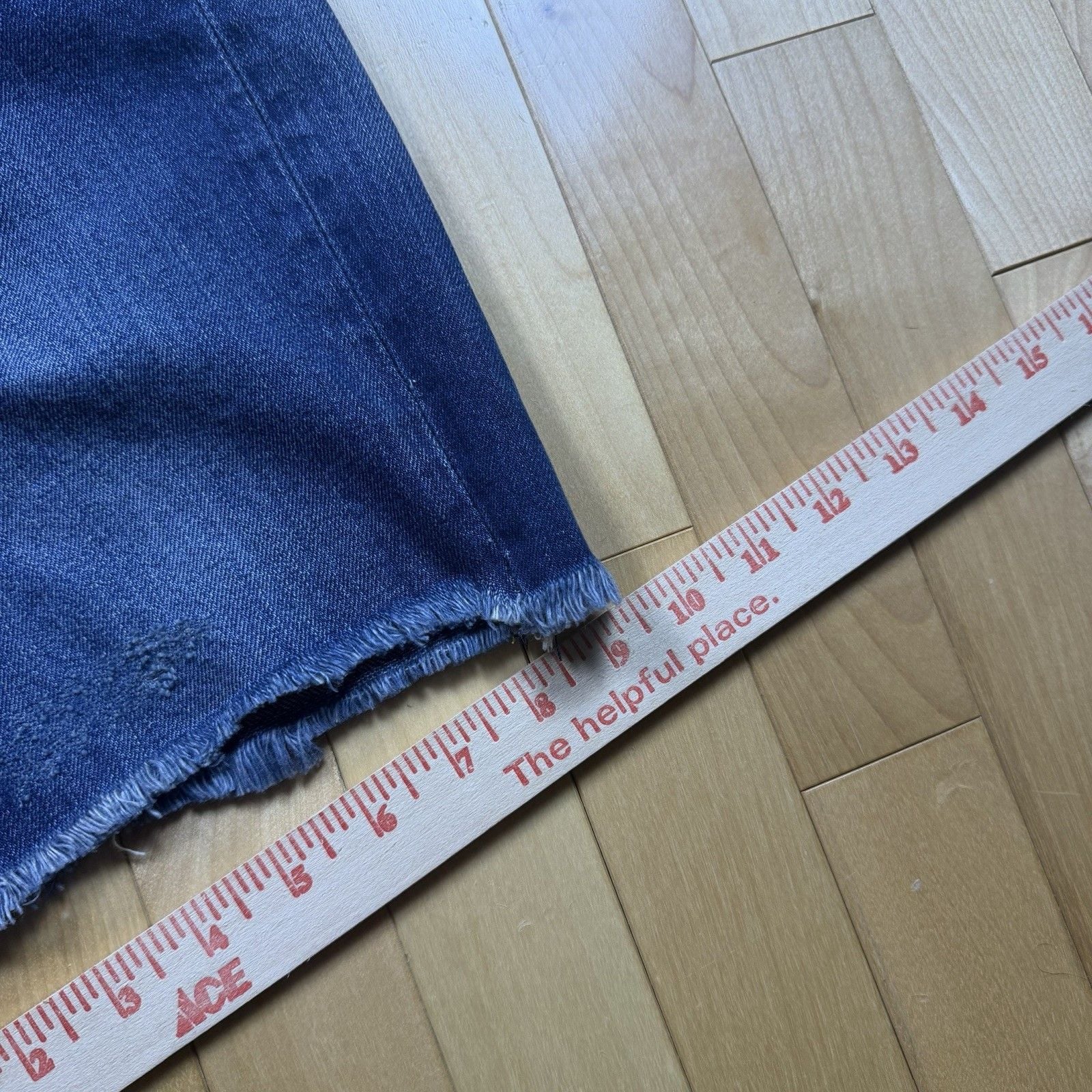 Polo Ralph Lauren Denim Jorts Men’s 33 Baggy Raw Hem Classic Fit NWT Y2K 12