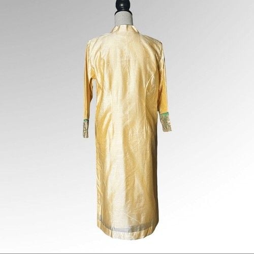 Indian/Punjabi Gold With Green Salwar Kameez 3pc Suit 6