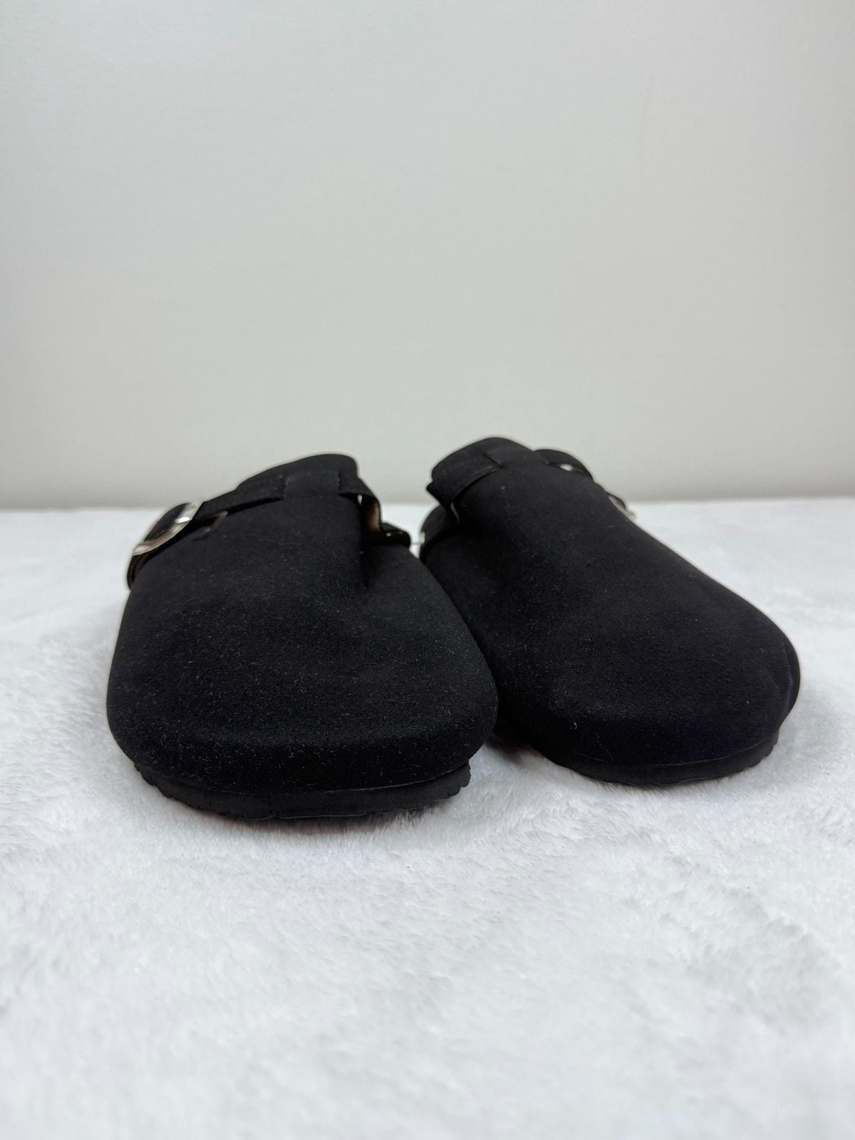 Black Suede Clogs Size 43EU/9.5US 3