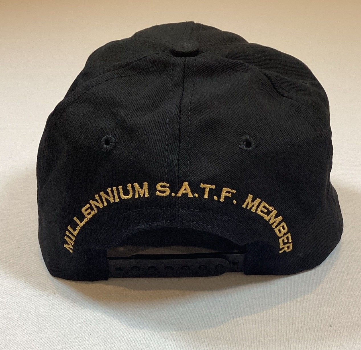 VTG NRA Millennium Benefactor Member Hat Snapback Black Eagle Flag USA Excellent 5