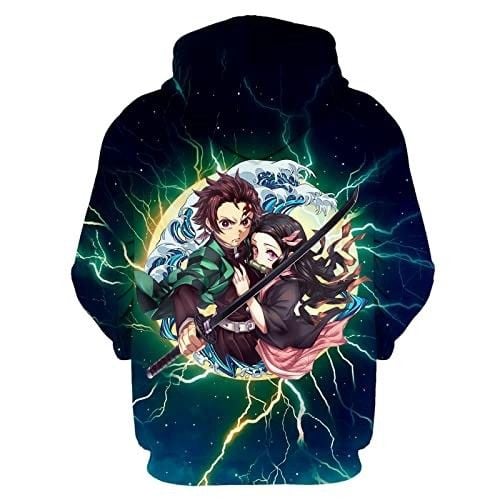 Demon Slayer Tanjiro Team Lightning Hoodie 3