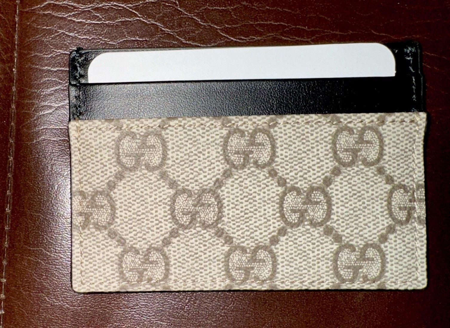 gucci wallet men card holder leather 2