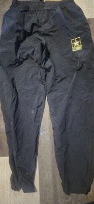 United States Army PT Uniform Set Medium Black Yellow Shirt Pants 5