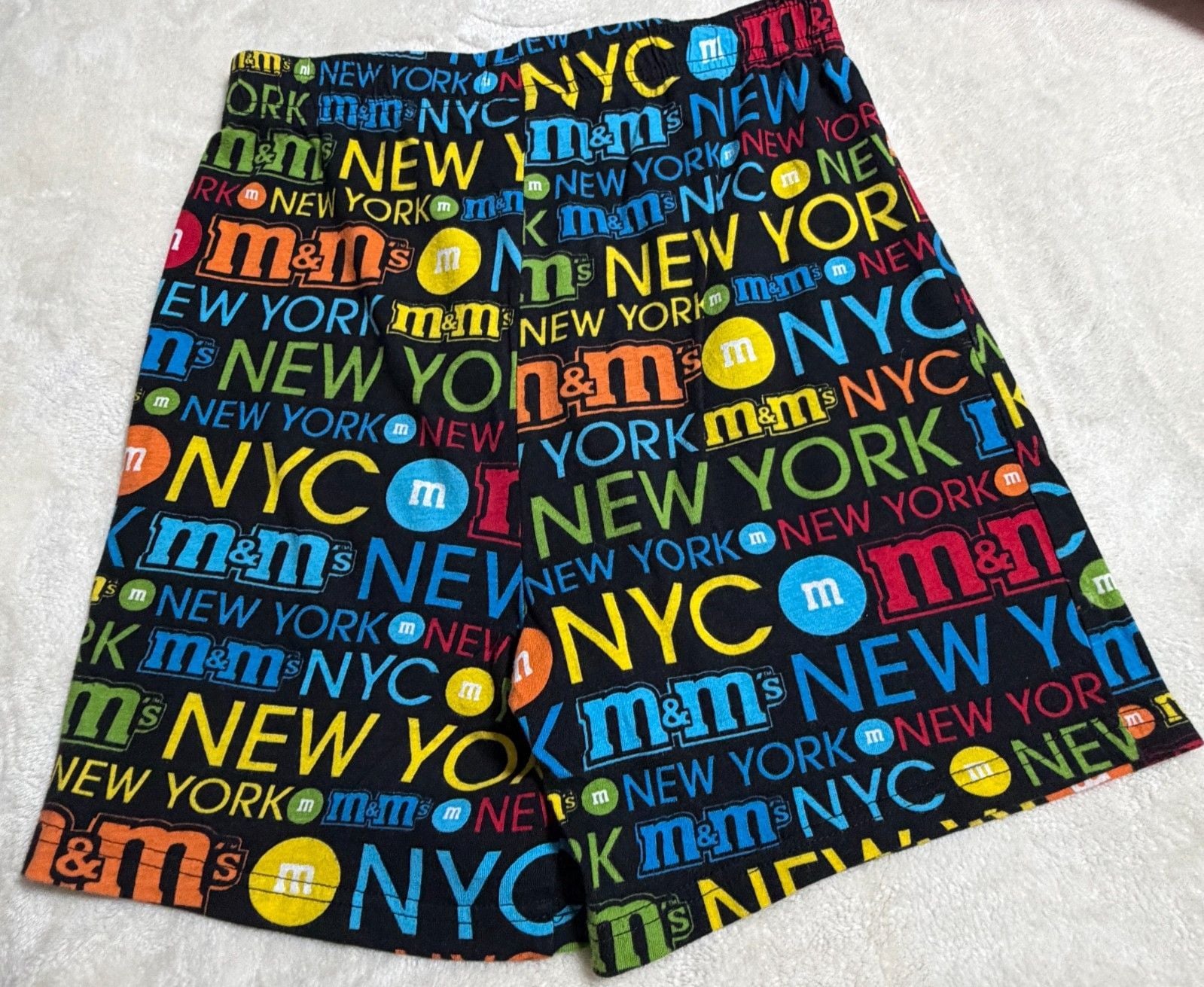 M&M’s NYC New York Shorts Size S Men 100% Cotton Multicolor Logo Lounge Pajama 6
