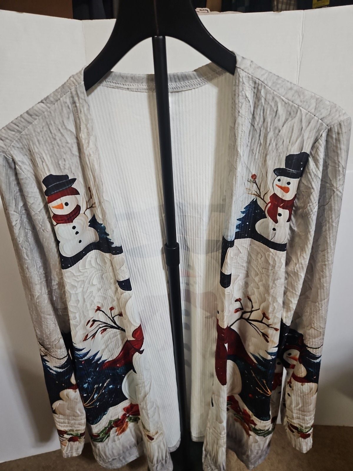 Snowman Cardigan L 2