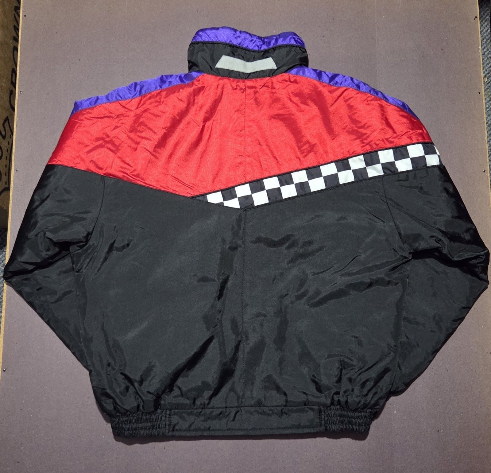 Joe Rocket Big Joe Checkered Moto Jacket 90s Vintage 14
