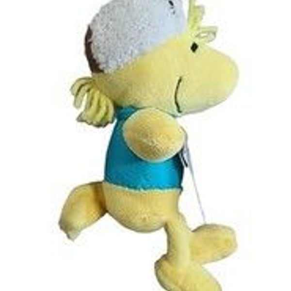 NWT NOS Peanuts Holiday Musical Woodstock Plush Doll 10" Plays Linus & Lucy Soft