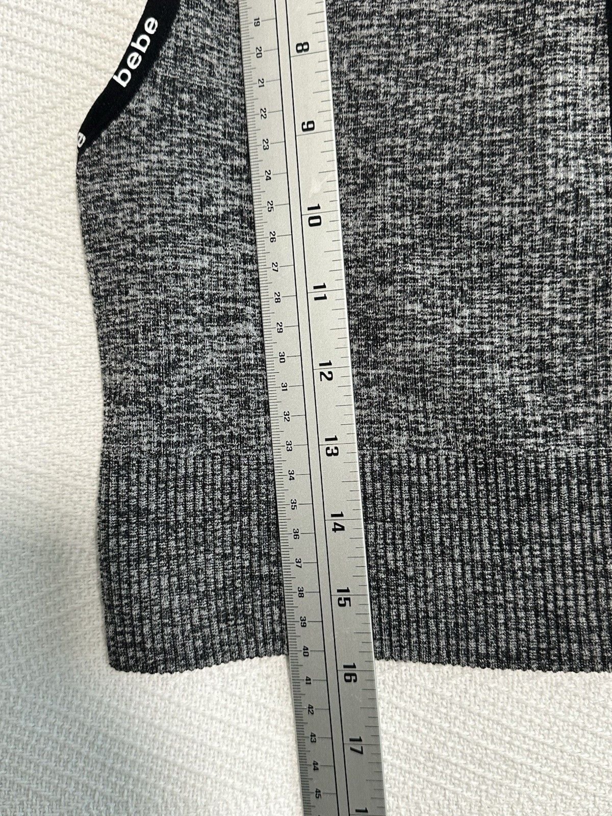 Women’s Bebe Grey Straps Top Zipper Size S New 8