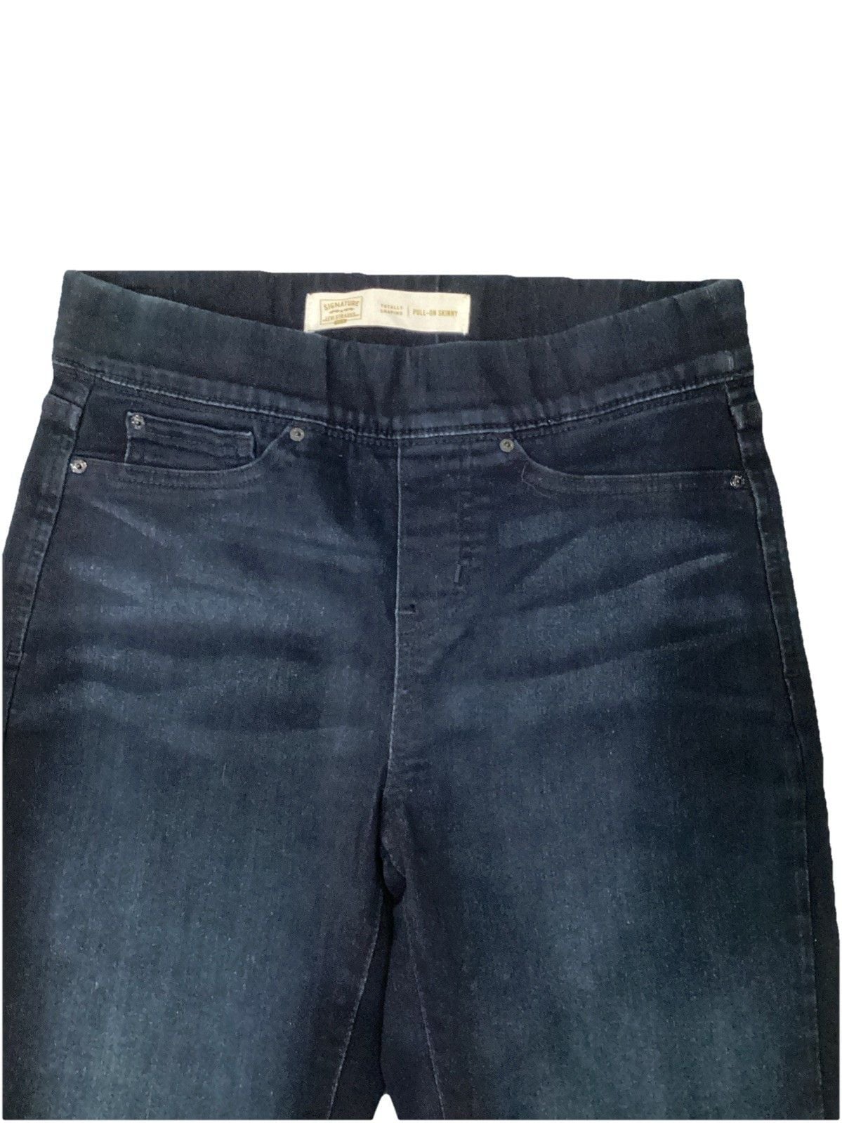 Signature by Levi Strauss Womens High Rise Pull On Jegging Stretch Blue 27x30 5