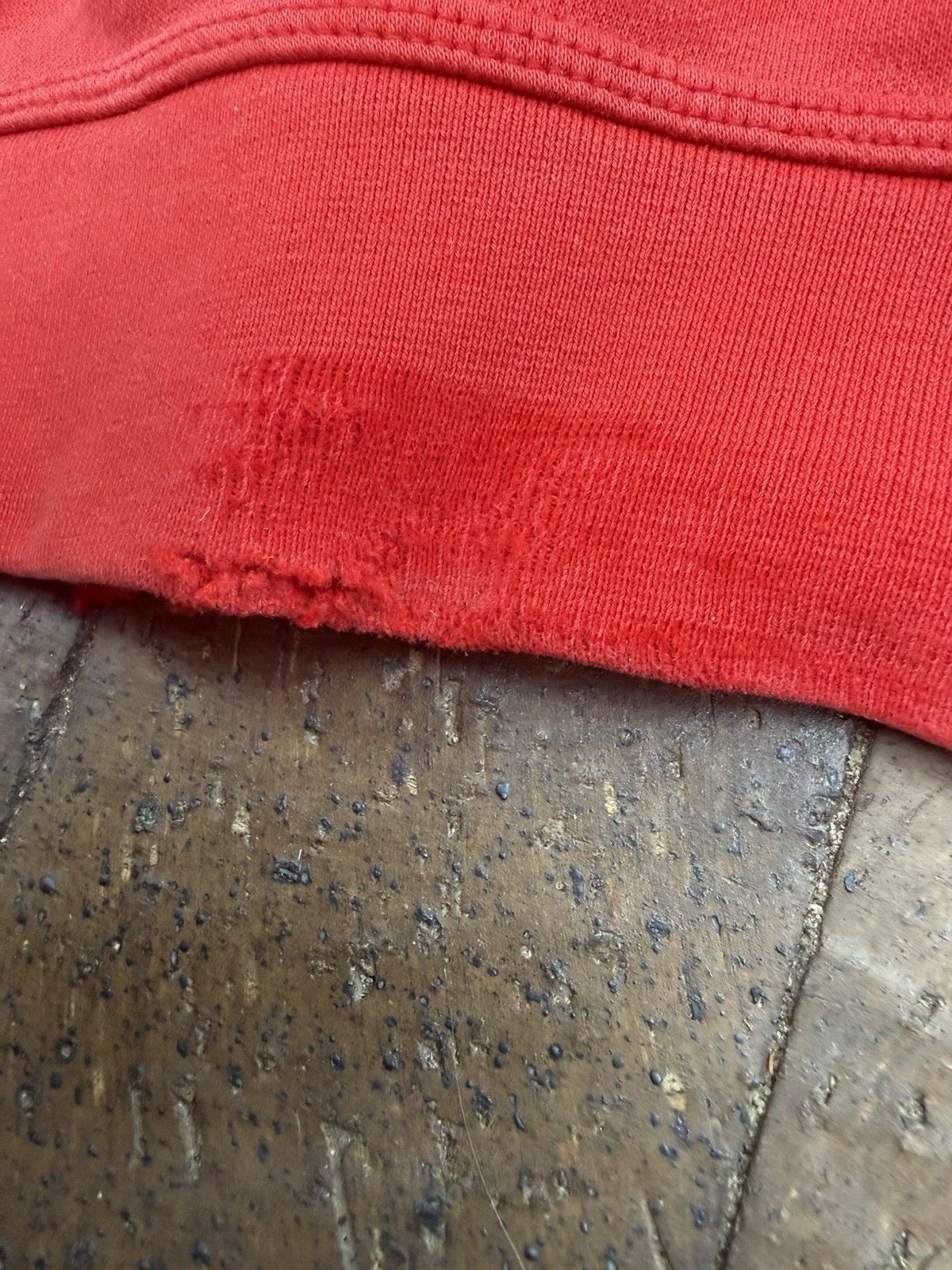 Vintage Nike Crewneck Sun Faded Red Crewneck Sweatshirt Fleece Distress Men’s L 9