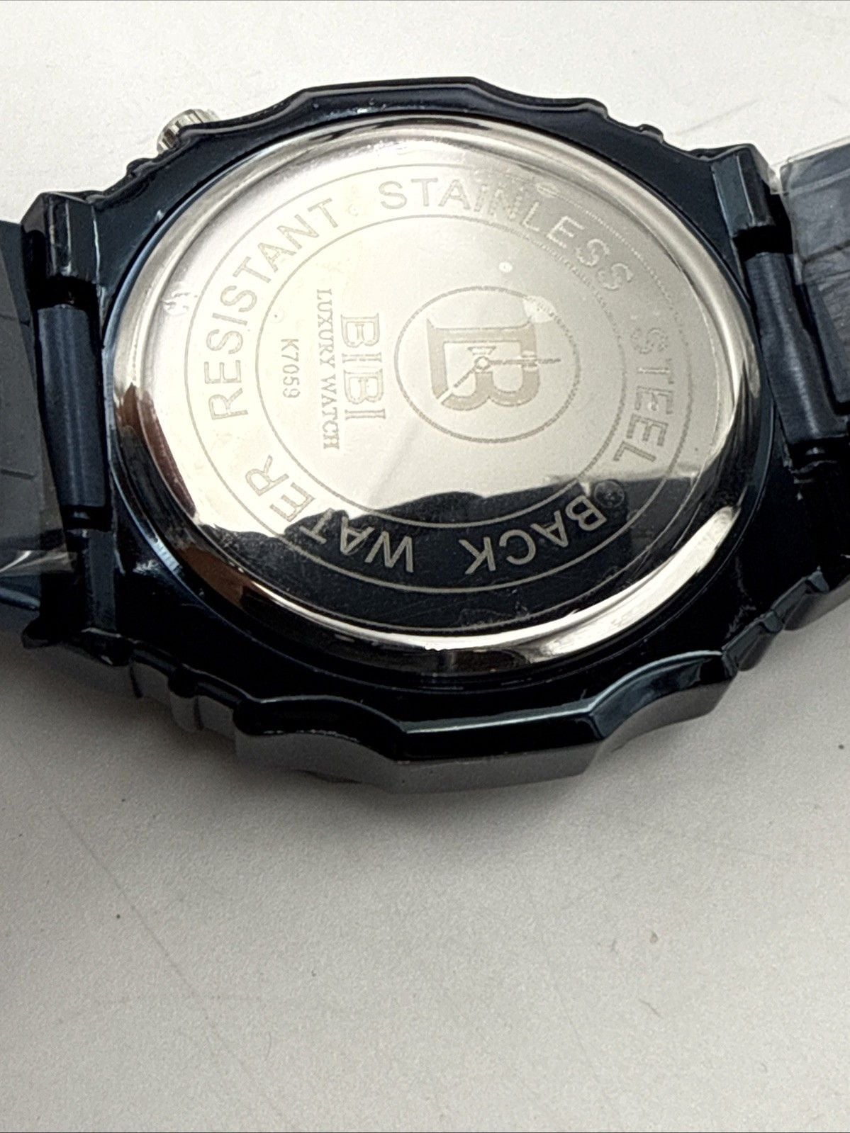 🔥 BIBI B0026 MEN’S WATCH BLUE CASE & BRACELET BLUE DIAL QUARTZ DATE NIB 🔥 9