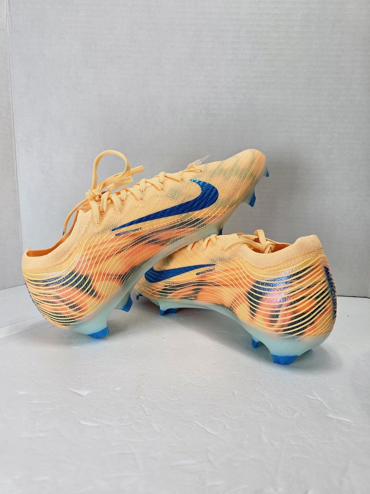 Nike Mercurial Vapor 16 Elite FG Mbappe US 9 Melon Tint Soccer Cleats FQ8683-801 16
