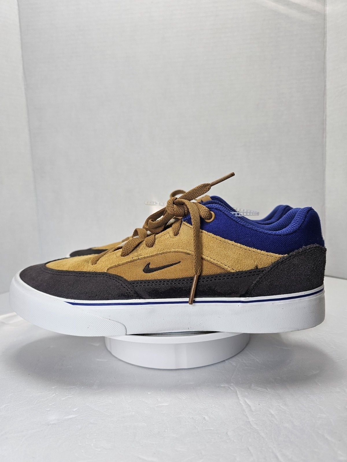 Nike SB Malor HF1205-700 Brown Blue Suede Skate Shoes Youth Size 6Y New 7