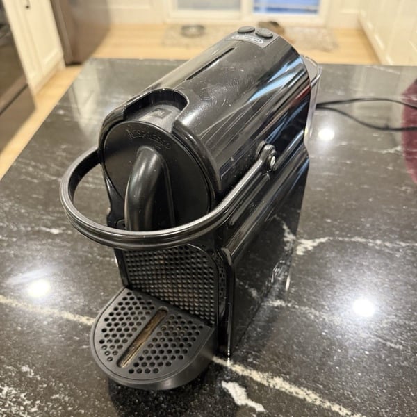 Nespresso Inissia Black Capsule Espresso Machine w/ Water Tank & Drip Tray