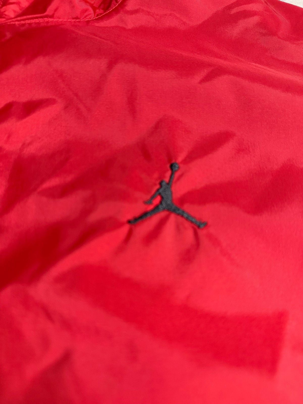 Jordan Men’s Medium Red Black Hooded Jacket Jumpman 2-Way Full Zip NWT 4
